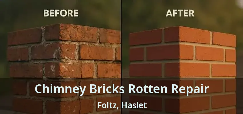 Chimney Bricks Rotten Repair Foltz, Haslet - TX