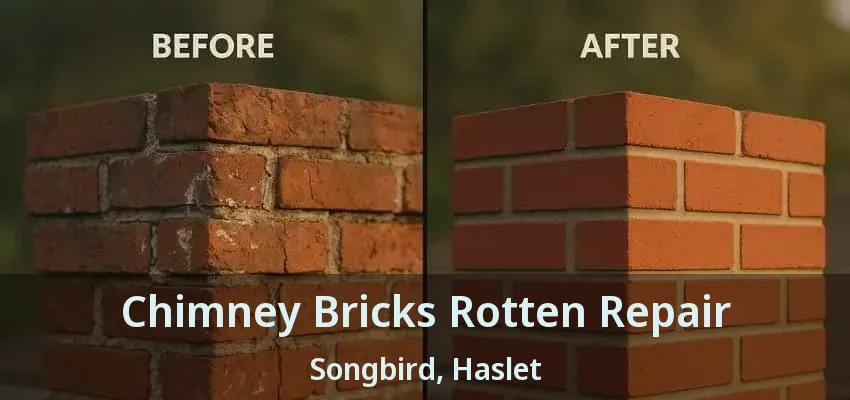 Chimney Bricks Rotten Repair Songbird, Haslet - TX