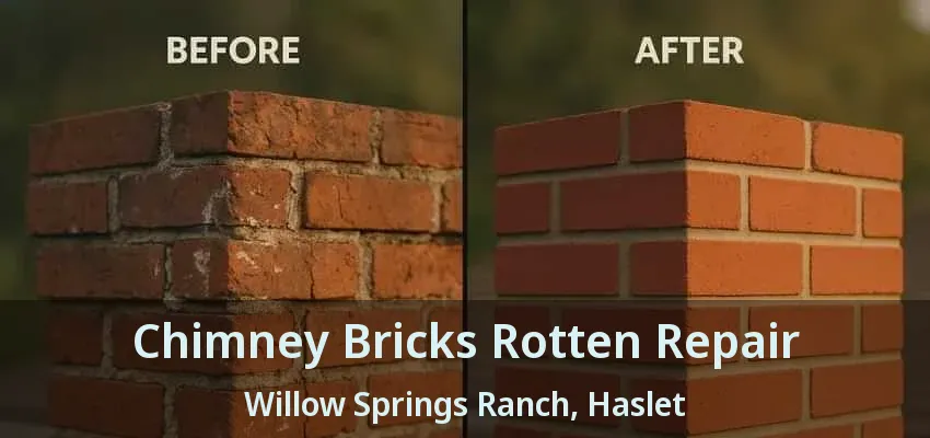 Chimney Bricks Rotten Repair Willow Springs Ranch, Haslet - TX