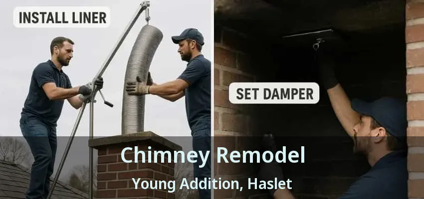 Chimney Remodel Young Addition, Haslet - TX