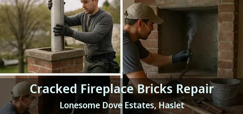 Cracked Fireplace Bricks Repair Lonesome Dove Estates, Haslet - TX