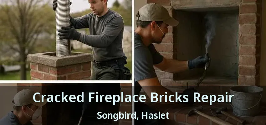 Cracked Fireplace Bricks Repair Songbird, Haslet - TX
